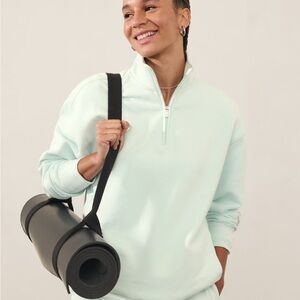 NWT - Athleta - FOREVER FLEECE 1/4 ZIP SWEATSHIRT
